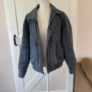 MENS Vintage 90s Chess King denim bomber jacket